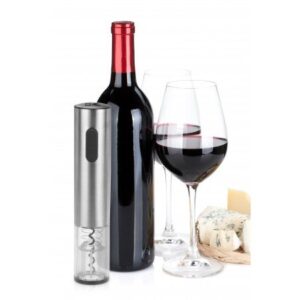 Kalorik Electric Wine Bottle Opener, Charging Base, Foil Cutter, Stainless Steel.