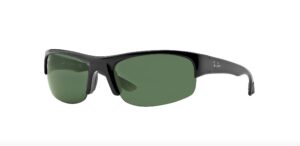 ray-ban sport rb4173-601/71 sunglasses black w/green classic lens 62mm