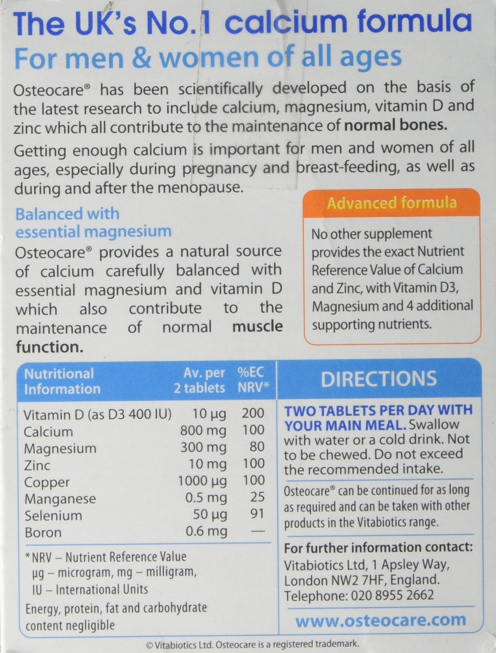 Osteocare 90 Tablets