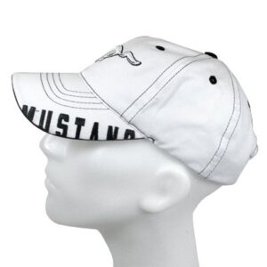 Ford Mustang Bill Edge White Baseball Cap