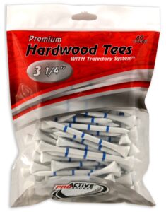 proactive sports 3 1/4-inch trajectory system tees (80/package)