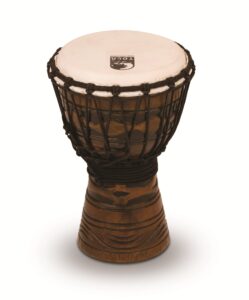 toca todj-7am origins series rope tuned wood 7-inch djembe - african mask finish