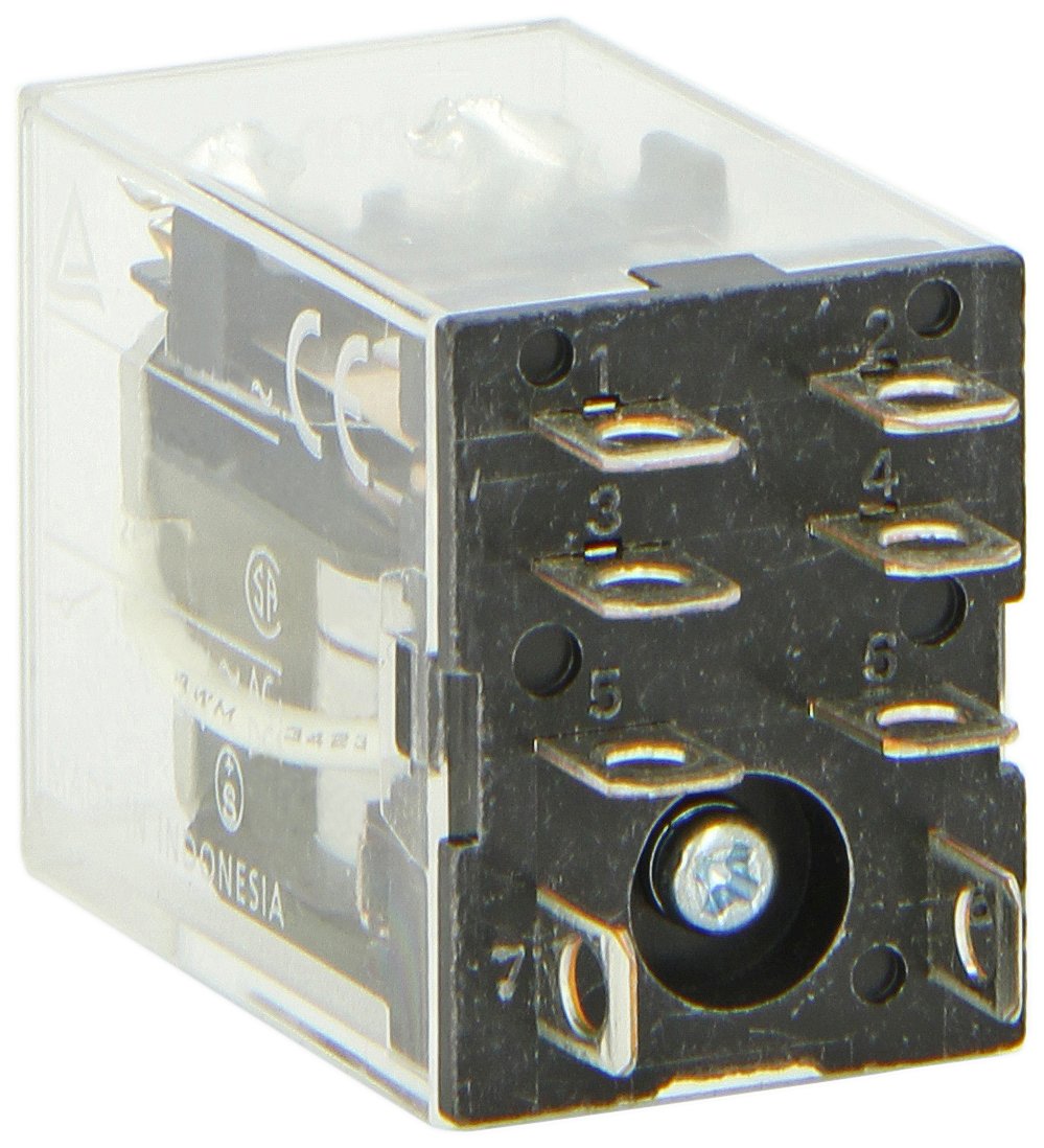 Omron LY2-AC24 General Purpose Power Relay, 10A Contact Rating, 46Ma at 60hz Rated Load Current, 24 VAC Rated Load Voltage