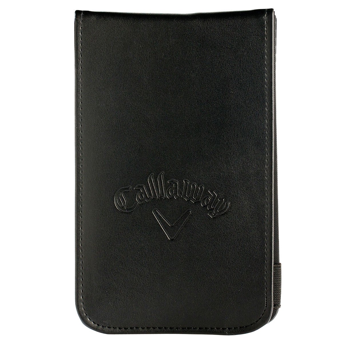 Callaway Leather Golf Scorecard Holder, Black, 7" x 4.25"