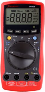 uni-trend ut60b auto ranging multimeter with both ac/dc current @10a ,3 3/4 digits for higher accuracy, capacitance and frequency test, sinometer oem