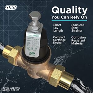 Zurn Wilkins 34-NR3XLDU 3/4" NR3XL Pressure Reducing Valve with Double Union FNPT Connection