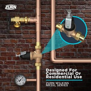 Zurn Wilkins 34-NR3XLDU 3/4" NR3XL Pressure Reducing Valve with Double Union FNPT Connection