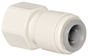 john guest acetal copolymer tube fitting, adaptor, 3/8" tube od x 3/8" flared female (pack of 10)