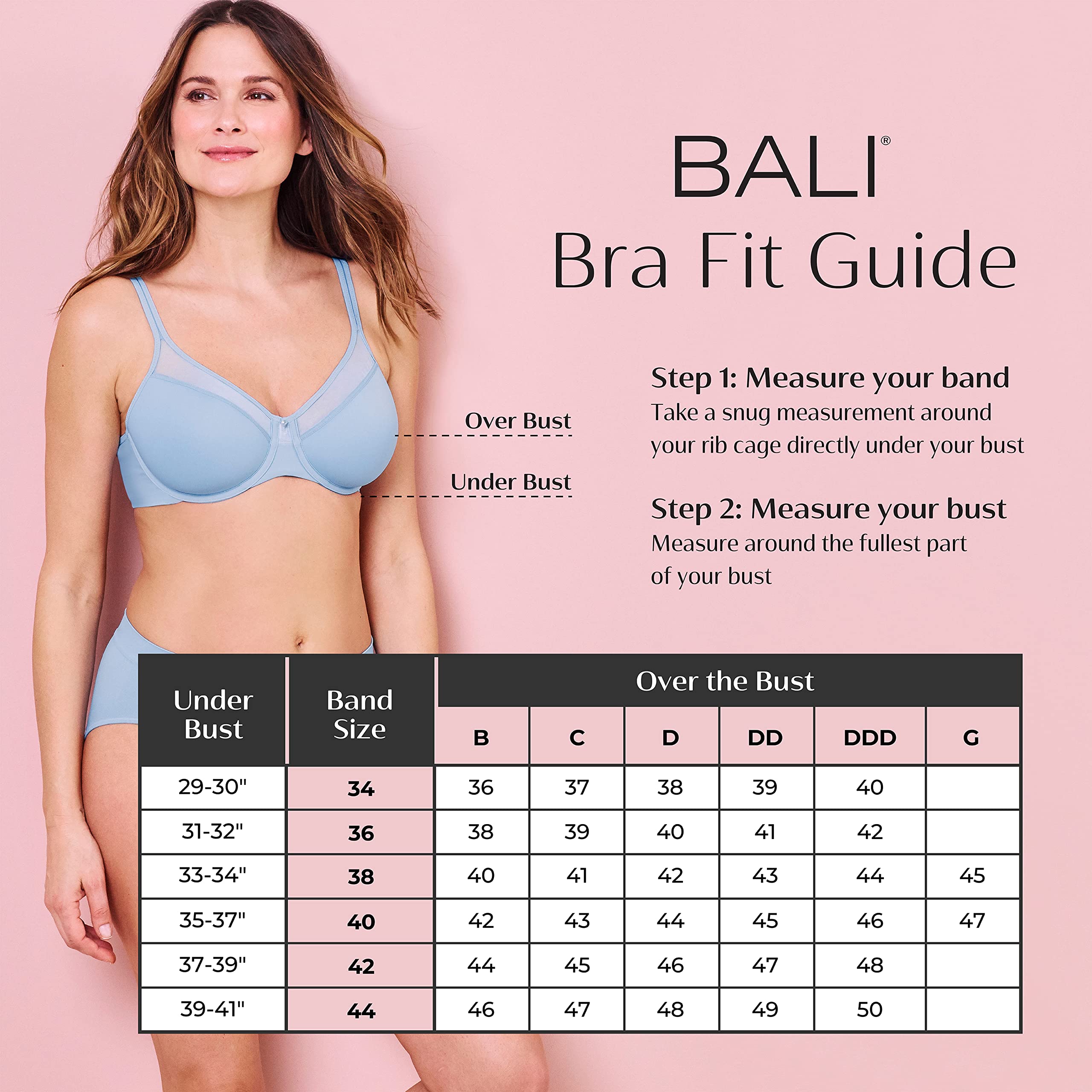 Bali Womens Comfort Revolution Wireless Bra, Seamless 2-ply Cups, Comfortflex Fit Bras, Black, X-Large US