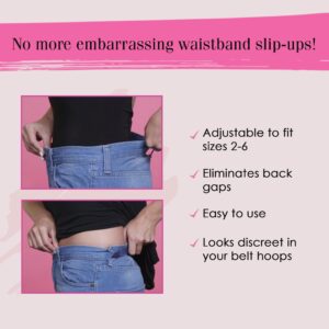 Hollywood Fashion Secrets Hip Hugger, Black, Elastic Belt Alternative, One Size