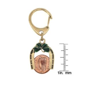 American Coin Treasures Horseshoe Lotto Scratcher, Irish Penny Coin Keychain