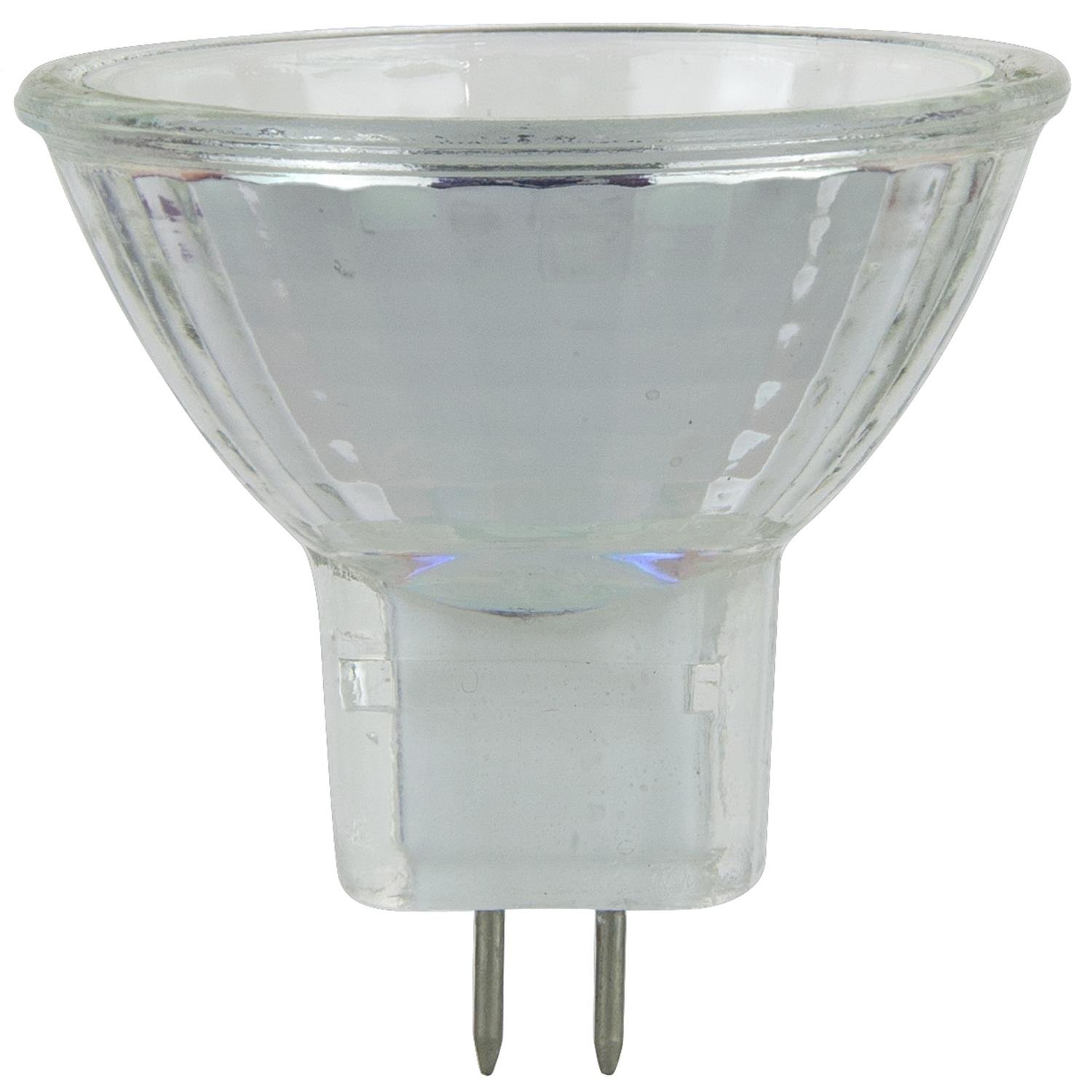 Sunlite 03445 MR11 Halogen Reflector Bulb, 5 Watt, 30° Narrow Flood, 6 Volt, 30 Lumens, 2000 Hour Life Span, Dimmable, GU4 Base, Cover Guard, 3200, ANSI JCR, Ceiling Fixtures, Lanterns