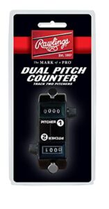 rawlings | dual pitch counter | baseball/softball | home & visitor pitch counts