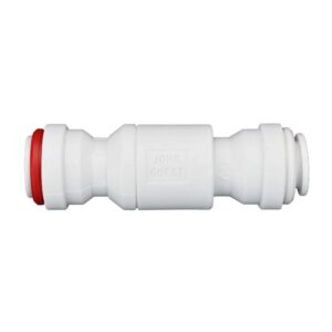 John Guest 3/8 Inch Imperial Single Check Valve, Push to Connect Plastic Plumbing Fitting, 3/8SCV-US