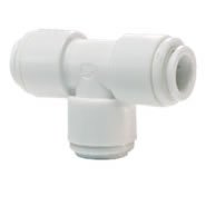 John Guest Speedfit CI0208W 1/4 inch Equal Tee Connector (Pack of 10)