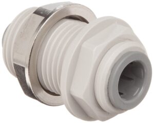 john guest acetal copolymer tube fitting, reducing bulkhead union, 3/8" x 1/4" tube od (pack of 10)