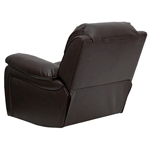 Flash Furniture Kyle Brown LeatherSoft Rocker Recliner