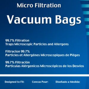 EnviroCare Replacement Micro Filtration Vacuum Cleaner Dust Bags made to fit Electrolux Upright Style U and ProTeam Prolux, ProCare & ProForce Uprights 12 pack