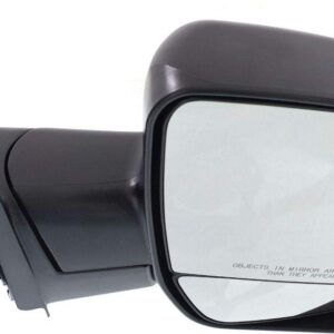 Kool Vue Right Manual Door Mirror Compatible With Ford E-350 Super Duty 2002-2008 Without Puddle Lamp Textured