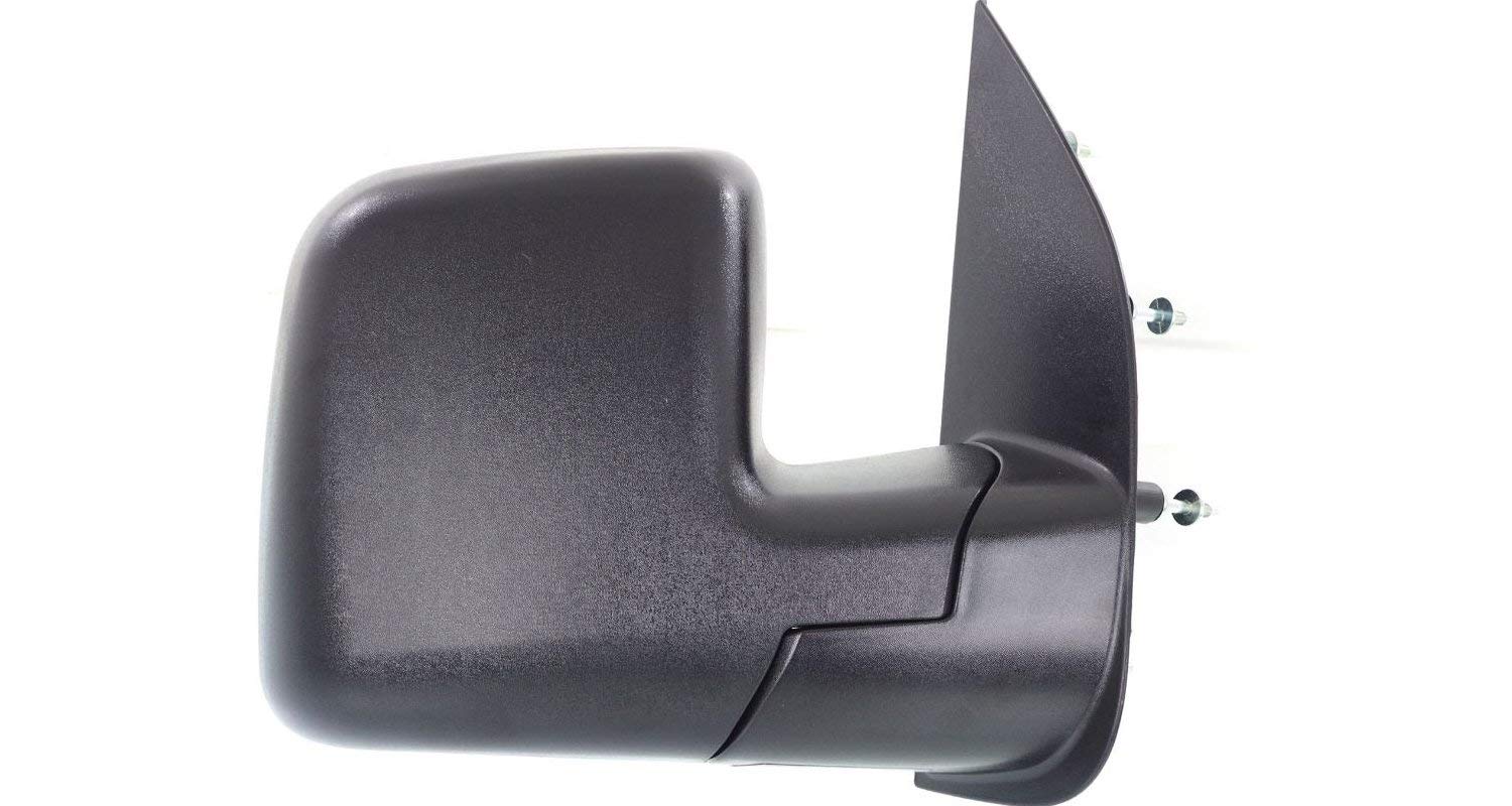 Kool Vue Right Manual Door Mirror Compatible With Ford E-350 Super Duty 2002-2008 Without Puddle Lamp Textured