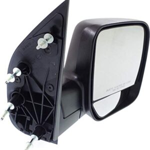 Kool Vue Right Manual Door Mirror Compatible With Ford E-350 Super Duty 2002-2008 Without Puddle Lamp Textured