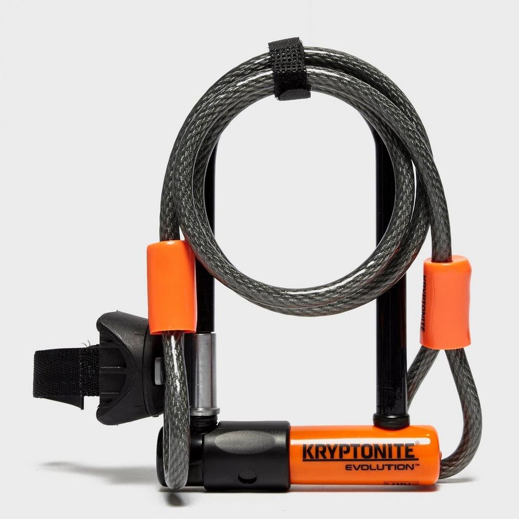 Kryptonite Evolution Mini-7 Bicycle U-Lock w/ 4’ KryptoFlex Double Loop Cable