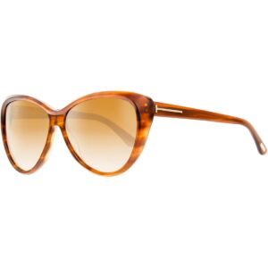 Tom Ford Sunglasses TF230 Malin 65F Striped Light Brown 230