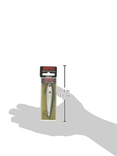 Rapala Skitter Walk 08 Fishing lure, 3.125-Inch, Chrome