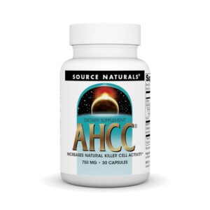 source naturals ahcc 750 mg increases natural killer cell activity* - 30 capsules