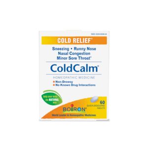 boiron coldcalm quick-dissolving tablets 60 tablets (value pack of 2)