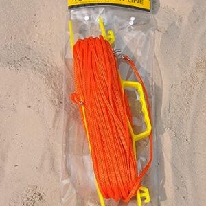 Tandem Sport Outdoor Volleyball Boundary Lines - Volleyball Short Court Rope Court Lines - Volleyball Lines for Sand or Grass - Orange, 26' 3" X 52' 6"