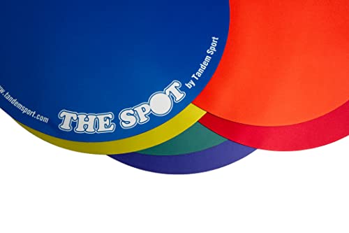 Tandem Sport The Spot Training Kit - Volleyball Training Mats - Trains Players to Be On the Spot - Volleyball Rotation Training - 6 Multicolor Mats