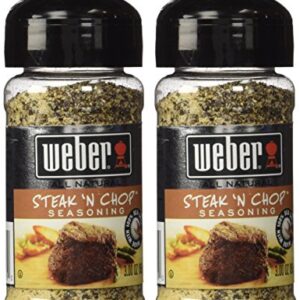 Weber Steak 'N Chop Seasoning, 3.00 Ounces, Pack of 2