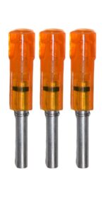 lumenok gold tip flat bolt end (3-pack), hd orange