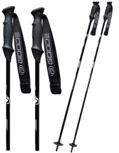 goode ski technologies g-max pole with patented composite fiber shaft, black/summit silver, 46-inch/115cm