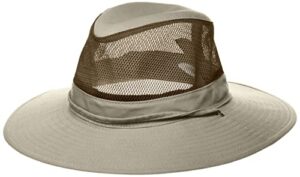 dorfman pacific co. men's dpc outdoors solarweave treated cotton hat, olive, large