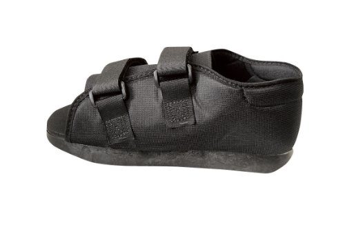 Medline Semi-Rigid Post-Op Shoe, Medium, Women, Black