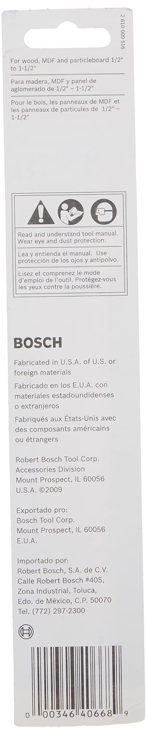 BOSCH SS5-15PL 5-Inch by 15TPI Plain End Scroll Blade