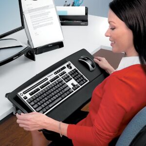 Fellowes Tilt-n-Slide Keyboard Manager (8060101), Black