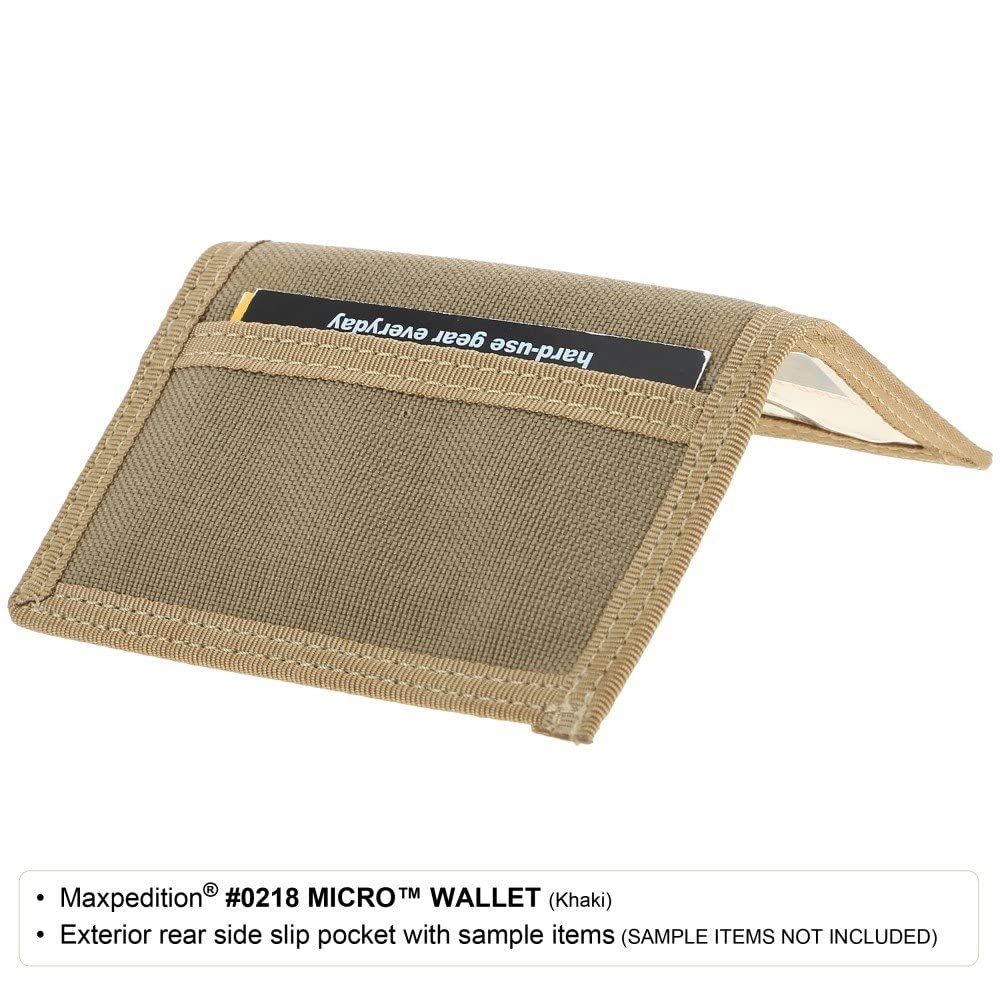 Maxpedition Gear Micro Polyurethane Wallet, Light-weight, Foliage Green small