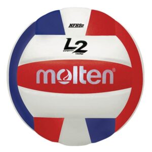 Molten Premium Competition L2 Volleyball, NFHS Approved, Red/White/Blue