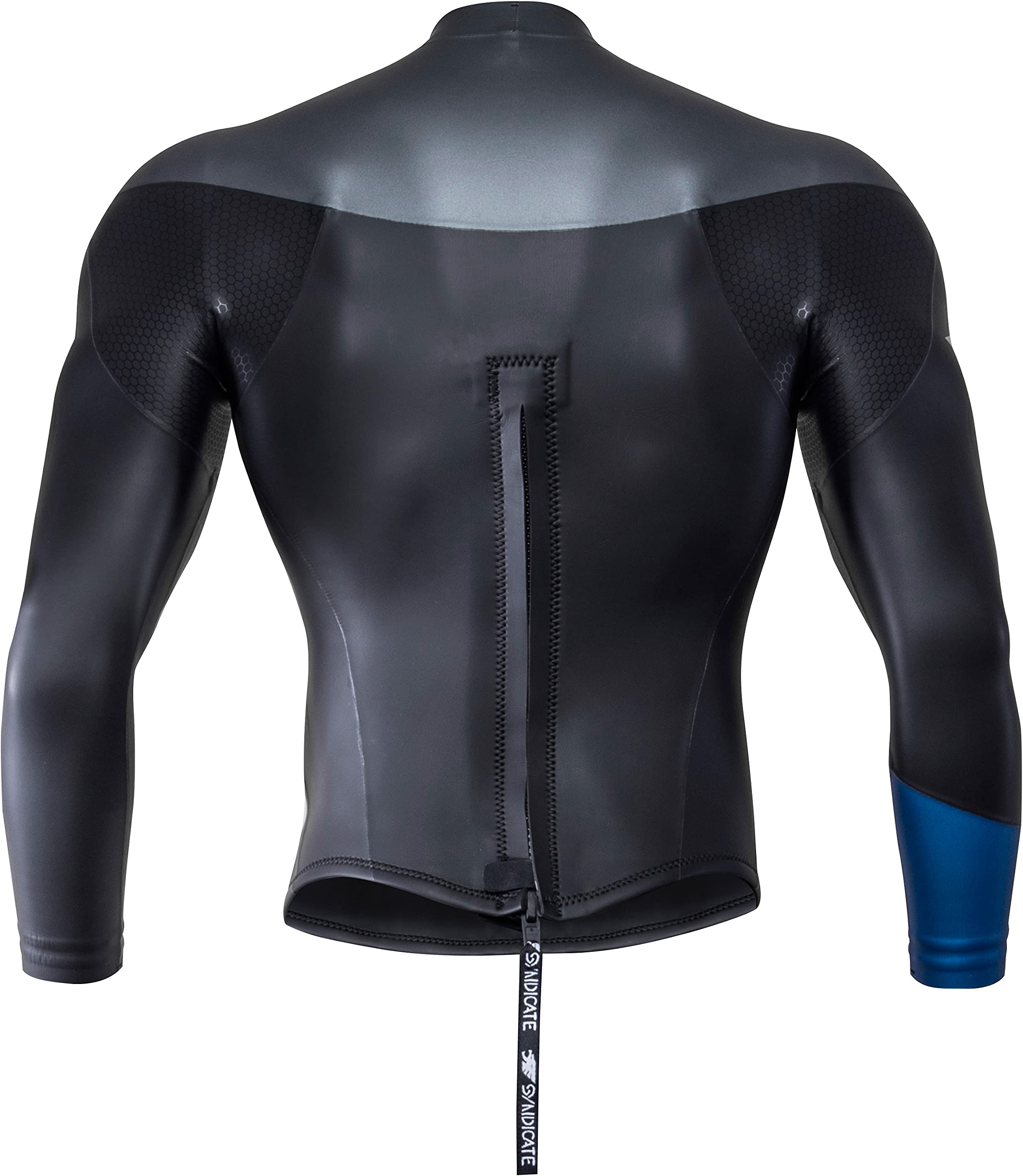 HO Syndicate Dry-Flex L/S Top Mens Wetsuit Black/Steel Blue Sz L