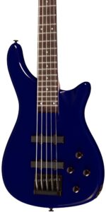 rogue lx205b 5-string series iii electric bass guitar metallic blue