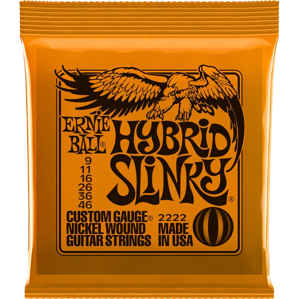 Ernie Ball 2222 Nickel Regular Slinky Orange Electric Guitar Strings 3 Pack