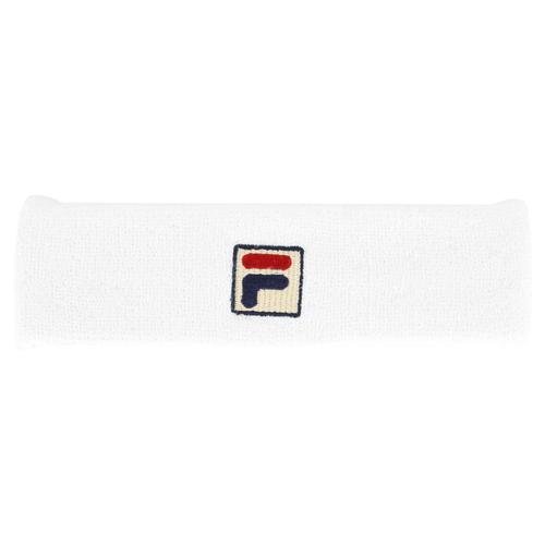 Fila Embroidered Logo Headband-White