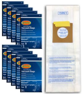 envirocare replacement micro filtration vacuum cleaner dust bags made to fit hoover windtunnel upright type y 30 pack