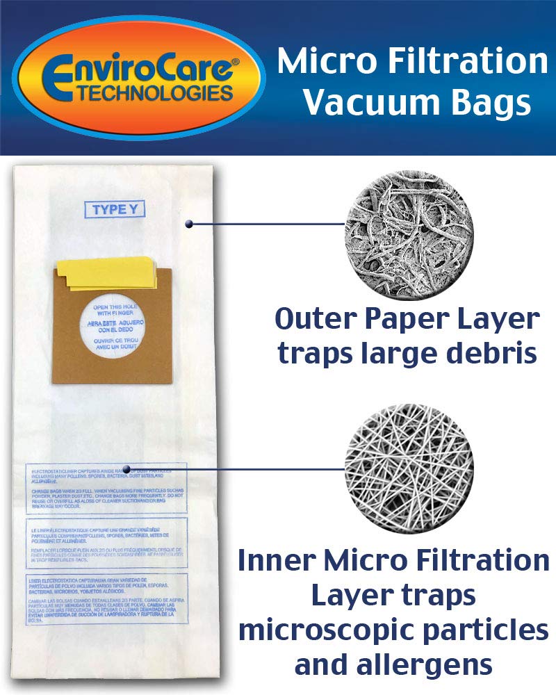 EnviroCare Replacement Micro Filtration Vacuum Cleaner Dust Bags made to fit Hoover Windtunnel Upright Type Y 30 Pack