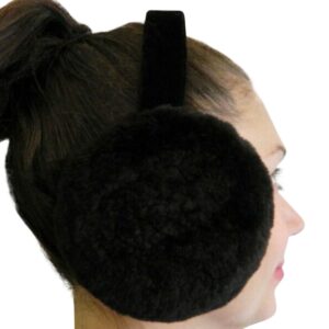 FursNewYork Black Sheared Beaver Earmuffs