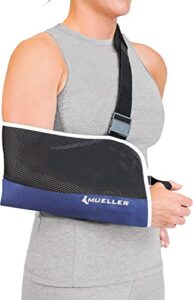 mueller arm sling, adjustable, sport care, osfm - blue