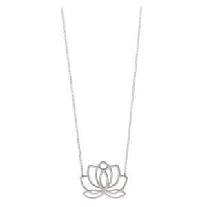 boma jewelry sterling silver lotus blossom flower necklace, 16 inches